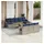 vidaXL Gartensofa-Set 11-tlg. grau Polyrattan