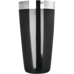 Boston Shaker schwarz - Edelstahl, Vinylüberzug (850ml) - Schwarz