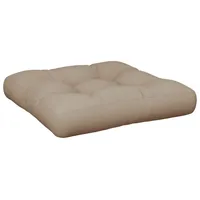 VidaXL Palettenkissen Taupe 60x60x12 cm Stoff