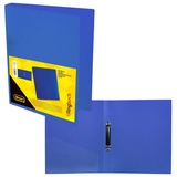 IDENA Ringbuch DIN A4, PP, 2 Ringe, 35 mm Rückenbreite, transluzent blau 1 Stück