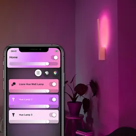 Philips Hue Wandleuchte White & Color Ambiance Liane Weiß