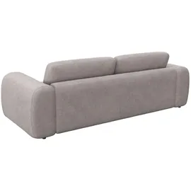 flexlux 3-Sitzer FLEXLUX "Molino Designsofa, Polstersofa, Einzelsofa, Couch", beige (champagne), B:247cm H:83cm T:108cm, 100% Polyester, Sofas, Kaltschaum & Stahl-Wellen für erstklassigen Sitzkomfort, Füsse Schwarz