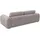 flexlux 3-Sitzer FLEXLUX "Molino Designsofa, Polstersofa, Einzelsofa, Couch", beige (champagne), B:247cm H:83cm T:108cm, 100% Polyester, Sofas, Kaltschaum & Stahl-Wellen für erstklassigen Sitzkomfort, Füsse Schwarz