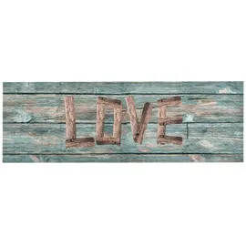 vidaXL Küchenbodenmatte Waschbar Love 45x150 cm
