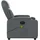 vidaXL Massagesessel mit verstellbarer Rückenlehne Kunstleder 94,5 x 100 x 0 cm Grau