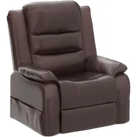 luxuskollektion Elektrischer Aufstehsessel mit Liegefunktion USB Braun