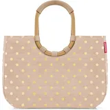 Reisenthel Loopshopper Shopper Tasche L 46 cm frame metallic dots coffee