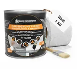 hanse syntec systems Flüssigkunststoff Set 1 kg Weiß inkl. Vlies & Pinsel