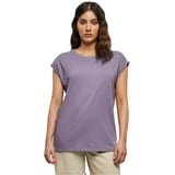 URBAN CLASSICS Ladies Extended Shoulder Tee T-Shirt, Dustypurple, L