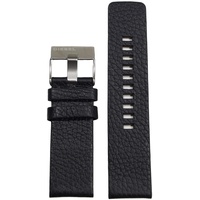 Diesel Uhrband Wechselarmband LB-DZ1676 Original Ersatzband DZ 1676 Uhrenarmband Leder 24 mm Schwarz