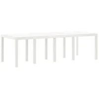 VidaXL Gartentisch 250 x 100 x 73 cm Weiß