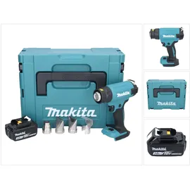 Makita DHG 181 F1J Akku Heißluftgebläse 18 V 150 - 550°C + 1x Akku 3,0 Ah + Makpac - ohne Ladegerät