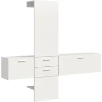 Xonox.home Vaga Garderobenschrank 208x190x36 cm weiß