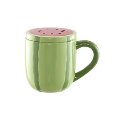 HOME STORY Tasse Melone   , grün , Dolomite , Maße (cm): H: 11,5  Ø: 9.5