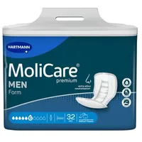 MoliCare Premium Form MEN Vorlage, 6 Tropfen | Packung (32 Stück)