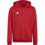adidas Entrada 22 Sweat Hoodie Kinder Kapuzenpullover - rot 140