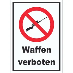 Waffen verboten Schild A1 (594x841mm)
