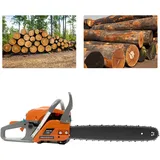 20-zoll-kettensäge, 58-cm3-benzin-kettensäge, 2-takt-handkettensäge Zum Schneiden Von Holz Im Außenbereich, Im Garten, Auf Dem Bauernhof Und Zu Hause
