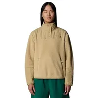 The North Face Damen Cragmont Fleece 1/4 Snap Pullover (Größe M, beige)