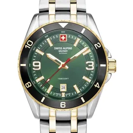 Swiss Alpine Military Quarzuhr 7034.1148SAM in bicolor schwarz 42mm 10ATM