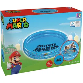 Happy People Super Mario Planschbecken 2-Ring 150 x 25 cm (MPNR)