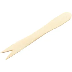 WISEFOOD 1000 Gabeln - Holz Gabel Pommes - Früchtegabel / Pommesgabel (8,5 cm)