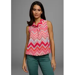 Blusentop, mit verschiedenen Designs, Gr. 46, pink-zickzack, , 75621452-46