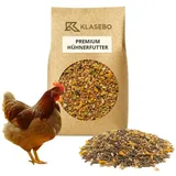 KLASEBO 25 kg Ergänzungsfutter für Legehennen, Geflügelfutter, Premium Körnerfutter für Hühner, Gänse, Enten, gentechnikfrei