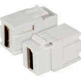 EFB Keystone Einbauadapter HDMI A - A, weiß