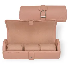 Windrose Uhrenetui Marvella für 3 Uhren 21,5 cm Rosa