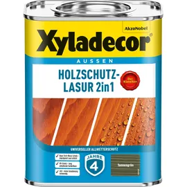 Xyladecor Holzschutz-Lasur 2 in 1 4 l tannengrün