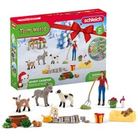 schleich 98983 Adventskalender 2023 FARM WORLD, ab 3 Jahren, FARM WORLD - Spielset, 24 Teile