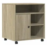 vidaXL Druckerständer mit Rollen Sonoma-Eiche 60x50x67 cm