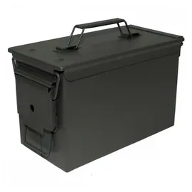 Max Fuchs MFH Allzweckkiste US Munitionskiste, Cal. 50 mm, M2A1, Metall, spritzwassergeschützt grün