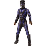 Rubies Rubie's Offizielles Luxuskostüm Black Panther, Avengers, Kampfanzug, Kindergröße L, 8-10 Jahre, Körpergröße 147 cm, Mehrfarbig Halloween