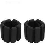 DROMEDARY 2 PCS Handgelenkgewichte,Verstellbare Handgelenkgewichte,Gewichtsmanschetten,Knöchelgewichte,Fußgelenkgewichte Männer(0.5kg/1lb) für Wandern, Joggen, Gymnastik, Laufen,Yoga,Boxen (SCHWARZ)