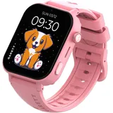 Garett Kids Rel 4G 1,85 Zoll BT Gehäuse Kunststoff Rosa Sportarmband Rosa M