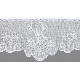 HOSSNER - ART OF HOME DECO Gardine »HIRSCH« Schlaufen 2 Stk. tlg. HOSSNER - ART OF HOME DECO weiß