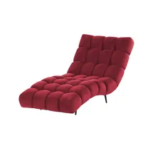 Switch Relaxliege Delphi Velours 80 x 91 x 166 cm Rot