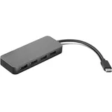 Lenovo USB-C to 4 Port USB-A Hub - Hub - 4 Port USB-C® USB 3.0 + 1) Multiport Schwarz