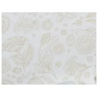 Rollo Kaminsims Novotex Weiß Dekoriert Yakarta Gold 120x50m