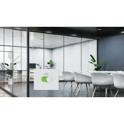 SMARTswitchFOLIE PLUS Schaltbar für Glas, Sichtschutz auf Knopfdruck DIMMBAR Sonder Maß/ Wunsch