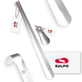 SULPO 2er Pack 12cm & 66cm Stabil Schuhlöffel aus Edelstahl - Schuhlöffel Lang - Schuhlöffel Klein - Schuhlöffel Metall mit Aufhängeloch - Schuhanzieher Lang - Schuhanzieher Klein - Shoe Horn