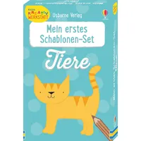 Usborne Verlag Kleine Kreativ-Werkstatt - Mein erstes Schablonen-Set: Tiere