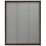 vidaXL Insektenschutz-Plissee für Fenster 60 x 160 cm Braun