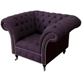 JVmoebel Chesterfield-Sessel, Made in Europa lila