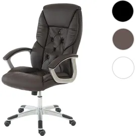 MCW Profi-Bürostuhl H42 XXL Kunstleder Braun