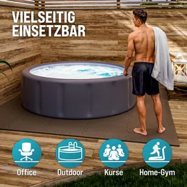 monzana MONZANA® 36x Bodenschutzmatten Fitness & Pool mit Randstücken 30 x 30 cm 3 qm rutschfest Eva-Schaumstoff Puzzlematte Trainingsmatten Fitnessgeräte