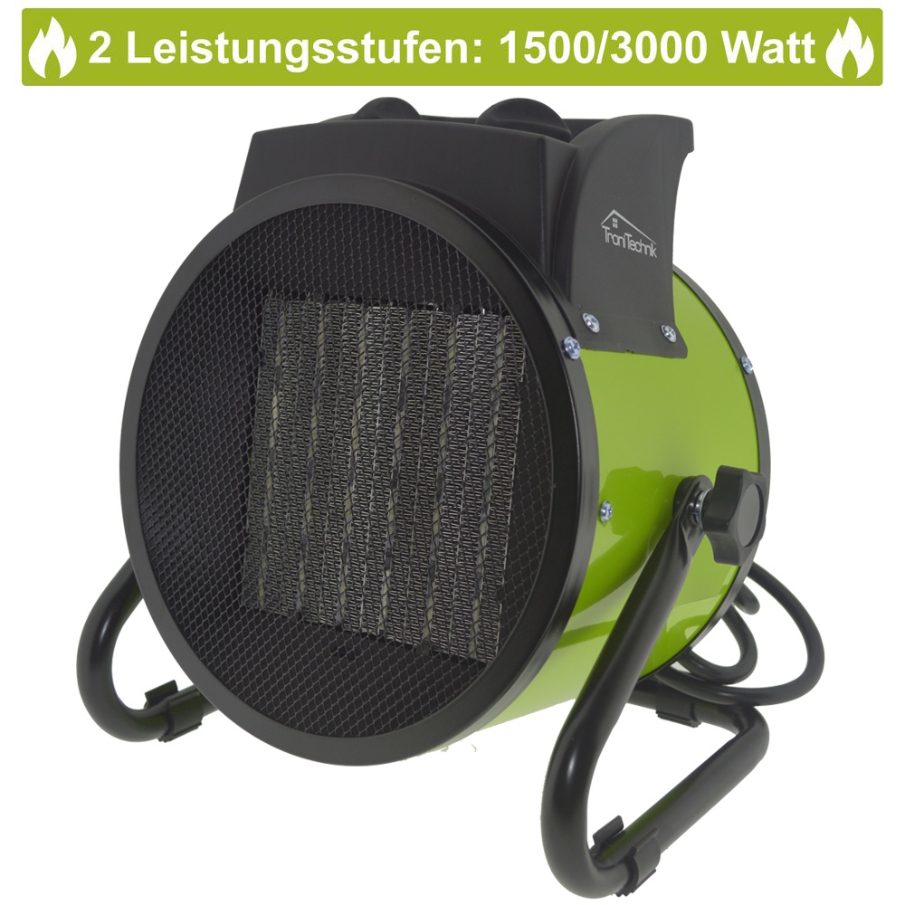 KH-503 Keramikheizer Heizlüfter Heizung 3.000 Watt, mit Tragegriff, PTC Keramik, stufenlose Thermosteuerung Test & Preisvergleich