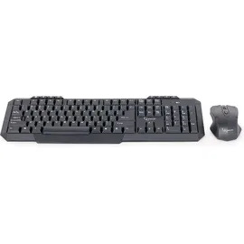 Gembird KBS-WM-02 Tastatur Maus enthalten RF Wireless QWERTY US Englisch Schwarz